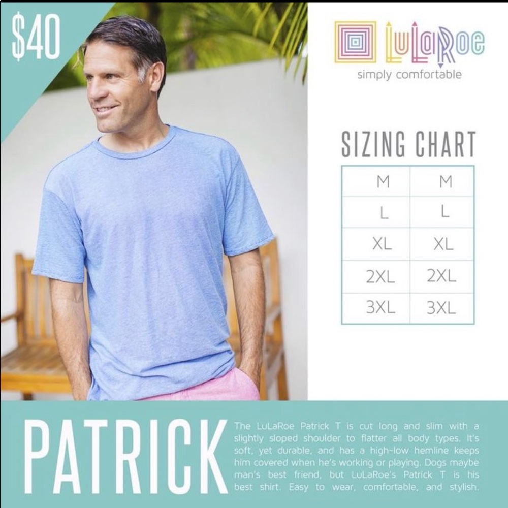 LuLaroe Patrick Shirt - Picture 2 of 3
